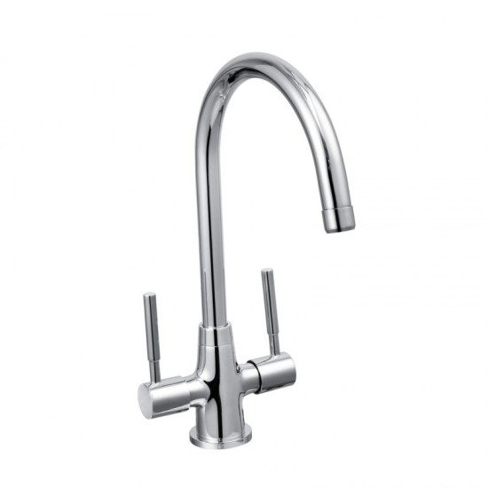 Cascade Chrome Sphere Monobloc Kitchen Sink Mixer Tap - 015.1120.3