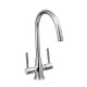 Cascade Chrome Sphere Monobloc Kitchen Sink Mixer Tap - 015.1120.3