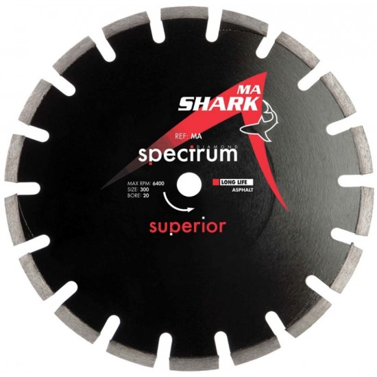 Spectrum MA Shark 350mm Diamond Blade - 20mm Bore