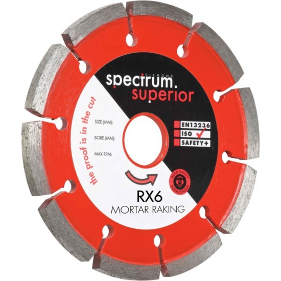 Spectrum RX6 180mm Diamond Blade - 22.2mm Bore