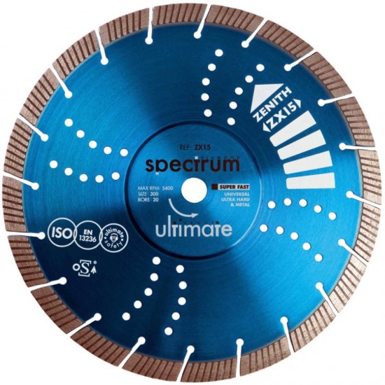 Spectrum ZX15 230mm Diamond Blade - 22.2mm Bore
