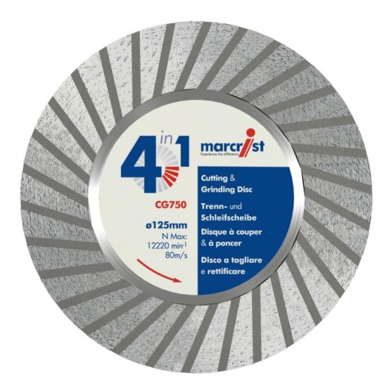 Marcrist CG750 125mm Diamond Blade - M14 Bore
