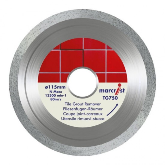Marcrist TG750 115mm Diamond Blade - 22.2mm Bore