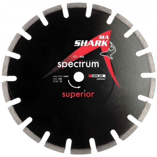 Spectrum MA Shark 300mm Diamond Blade - 22.2mm Bore