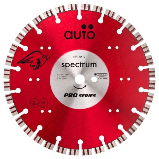 Spectrum MX10 230mm Diamond Blade - 22.2mm Bore