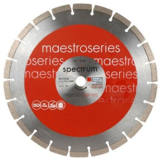 Spectrum TEC10 230mm Diamond Blade - 22.2mm Bore