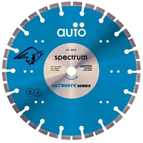 Spectrum ZX10-350/25/20 Ultimate Auto Universal Hard 350mm Diamond Disc Blade