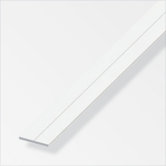 PVC Flat Bar 23.5mm X 1m White ProSolve