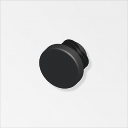 PVC Lamellar Round Plug 23.5mm Black (Pair) ProSolve