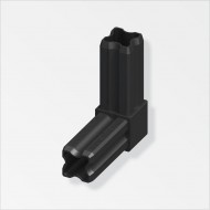 PVC 2 Way Corner Connector 23.5mm Black ProSolve