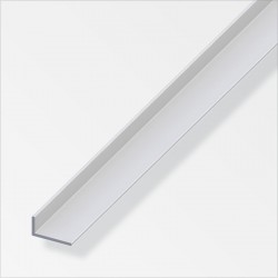 Silver Aluminium Angle 40 X 15 X 1.5mm X 1m ProSolve