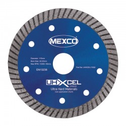Mexco UHXCEL 115mm Diamond Blade - 22.23mm Bore