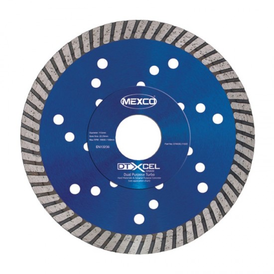 Mexco DTXCEL 125mm Diamond Blade - 22.23mm Bore