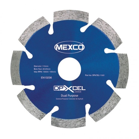 Mexco DPXCEL 125mm Diamond Blade - 22.23mm Bore