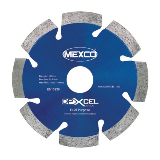 Mexco DPXCEL 230mm Diamond Blade - 22.23mm Bore