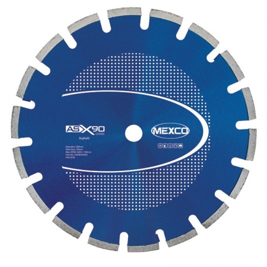 Mexco ASX90 350mm Diamond Blade - 25.4mm Bore