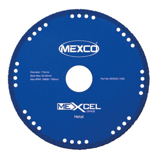 Mexco MEXCEL 115mm Diamond Blade - 22.23mm Bore