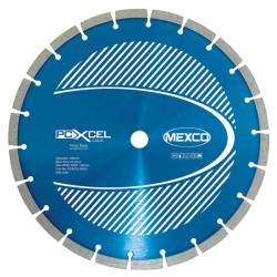 Mexco PCXCEL 350mm Diamond Concrete Chainsaw Pre-Cut Blade - 25.4mm Bore