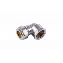 COMAP 75731 15mm x 1/2 Chrome Compression Female Elbow