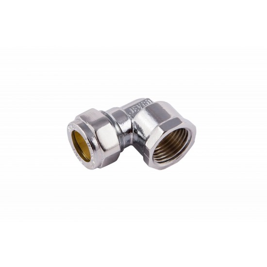 COMAP 75731 15mm x 1/2 Chrome Compression Female Elbow