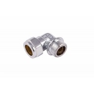 COMAP 75730 15mm x 1/2 Chrome Compression Male Elbow
