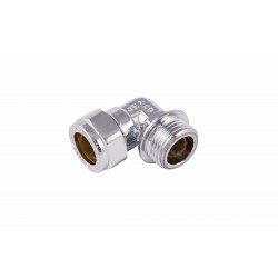COMAP 75730 15mm x 1/2 Chrome Compression Male Elbow