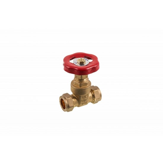 COMAP 07901 15mm Brass Compression Gatevalve