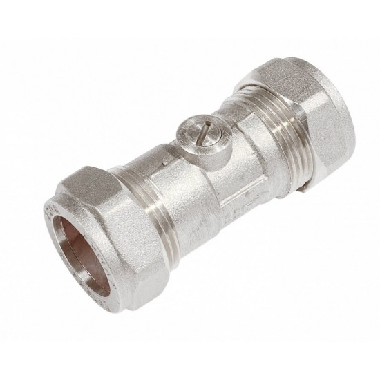 COMAP 24902 15mm Isolating Valve Chrome Compression