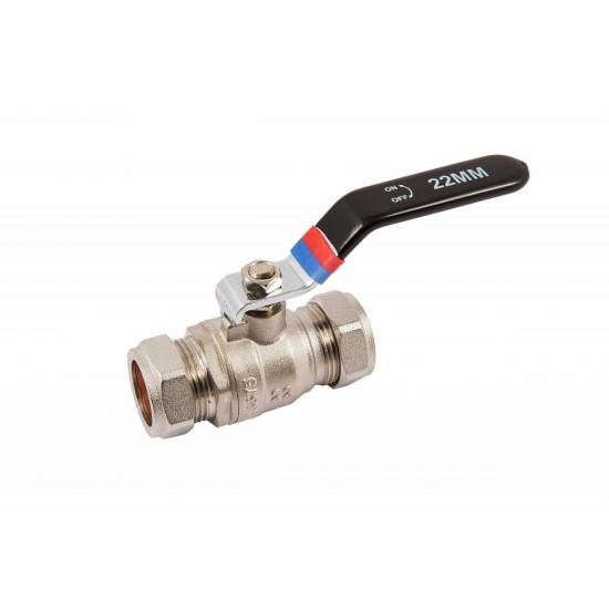 COMAP 31120 15mm Isolating Valve Lever Action Chrome Compression