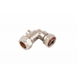 COMAP 24932 15mm Service Valve Bent Chrome Plate