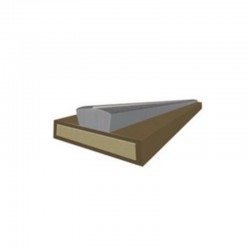15 x 4mm Brown 1/2 Hour Intumescent Fire & Smoke Seal