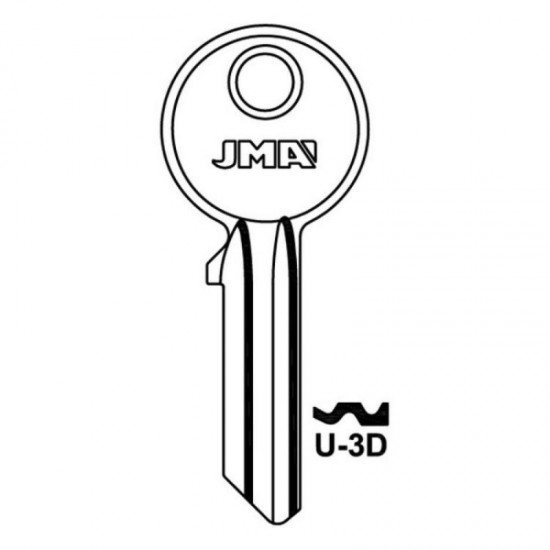 UL058 U-3D Universal Cylinder Key