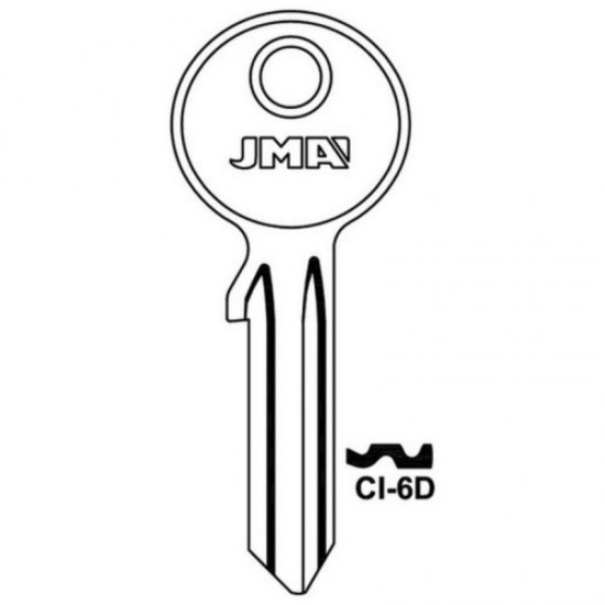 Cisa CI-6D CS206 Cylinder Key