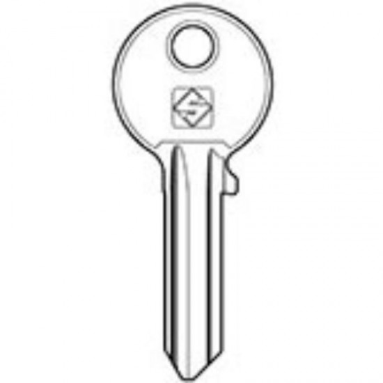 IS-8D IE6 ISEO Blank Cylinder Key