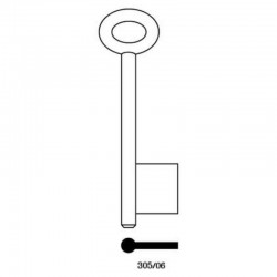 305/06 6G Pin Safe Bit Mortice