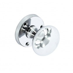 Chrome Victorian Round Mortice Door Knob