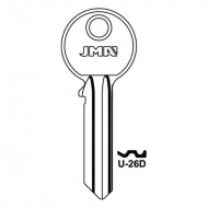 6 Pin Key Blank (WA6) U-26D ZLKEYBLANK