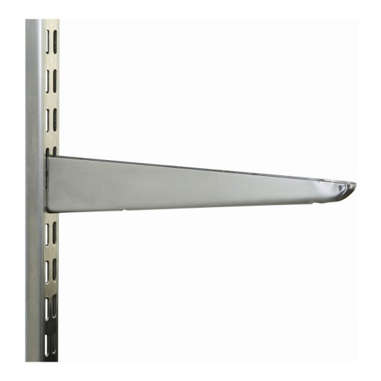 370mm Silver Twin Slot Shelving Bracket