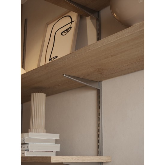610mm Silver Twin Slot Shelving Bracket