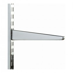 370mm Chrome Twin Slot Shelving Bracket