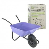 90L Lilac Plastic Polypropylene Wheelbarrow