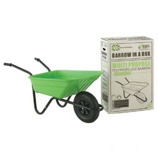 90L Lime Barrow-in-a-Box Multi-Purpose Polypropylene Wheelbarrow