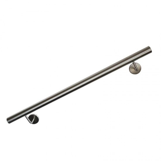 Rothley Polished Stainless Steel Stair Handrail Kit 3.6m