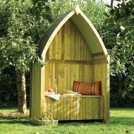 Winchester Arbour - Natural Timber  - 2135 x 1390 x 700mm