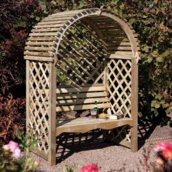 Victoria Arbour - Natural Timber - 1990 x 1340 x 800mm