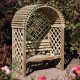 Victoria Arbour - Natural Timber - 1990 x 1340 x 800mm