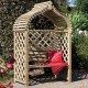 Jaipur Arbour - Natural Timber - 2075 x 1330 x 800mm