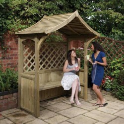 Party Arbour - Natural Timber - 2400 x 1810 x 1290mm