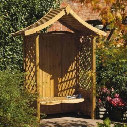 Tenbury Arbour - Natural Timber - 2340 x 1765 x 940mm