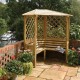 Balmoral Arbour - Natural Timber - 2100 x 1580 x 1580mm
